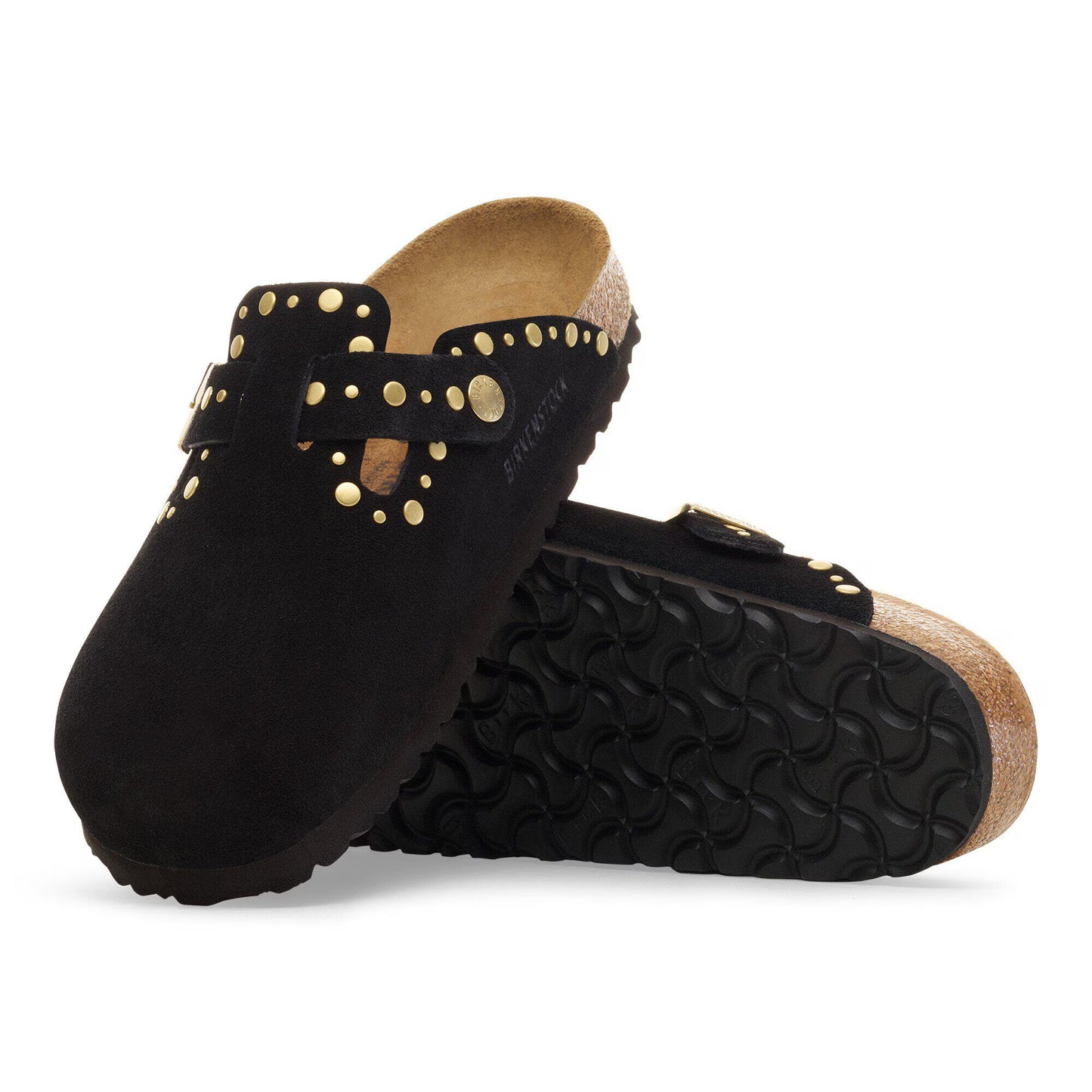 Boston Rivet Border Black narrow fit